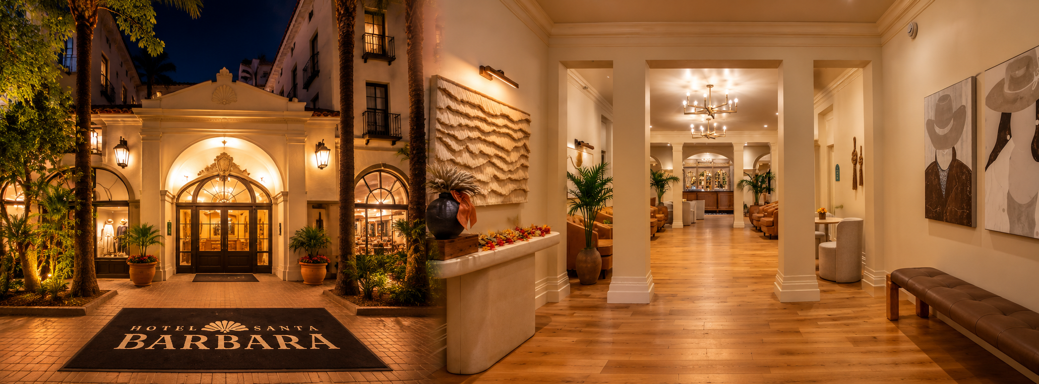 Hotel Entrance to Courtyard