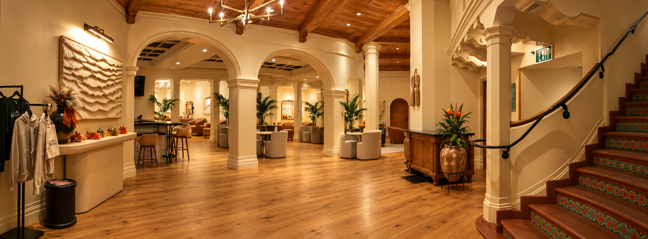 Warmly Lit Celebration Hall